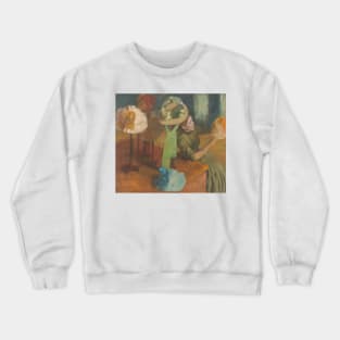 The Millinery Shop by Edgar Degas Crewneck Sweatshirt